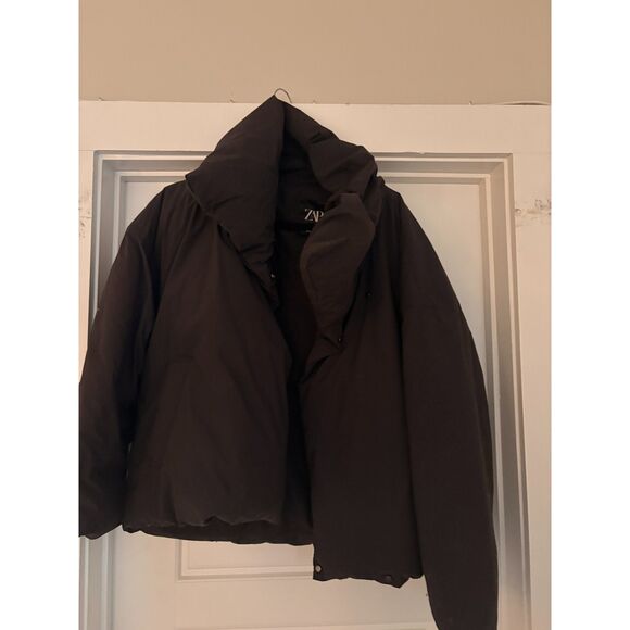 Zara Quilted Puffer Coat ZW CollectionSize M - Picture 3 of 5